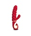 Rimba Gvibe - GCandy Mini - Geribbelde Rabbit Vibrator - Rood