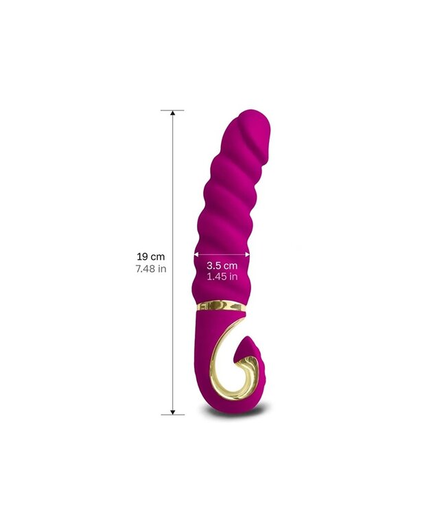 Gvibe - GJack Mini - Geribbelde Vibrator - Fuchsia