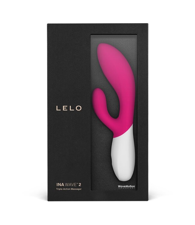 LELO - Ina Wave 2 - Rabbit Vibrator - Cerise