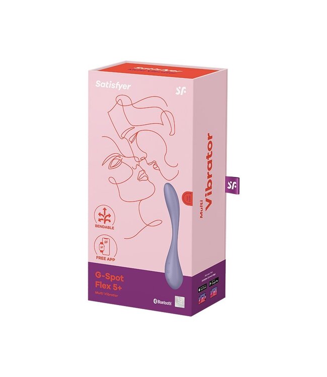 Satisfyer - G-Spot Flex 5+ - Flexibele G-Spot Vibrator (met App Control) - Lila
