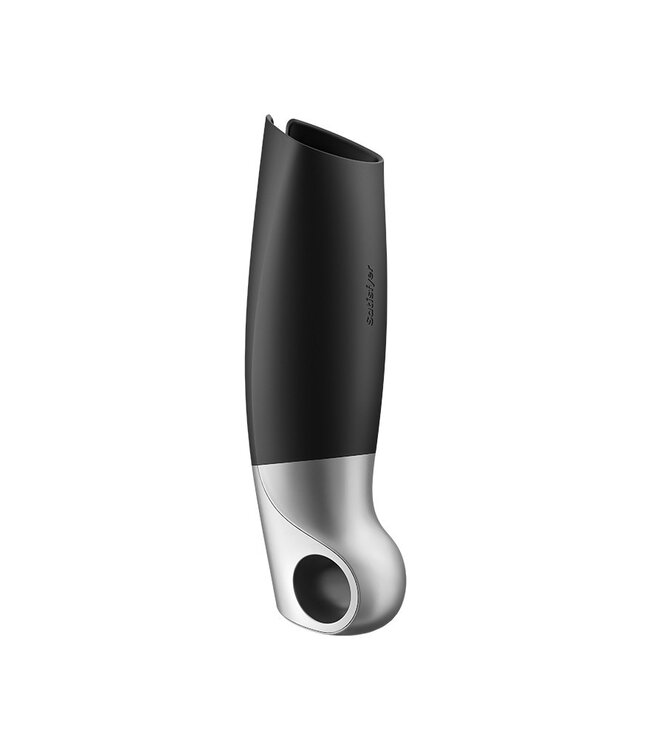 Satisfyer - Power Masturbator (met App Control) - Masturbator  - Zwart & Zilver