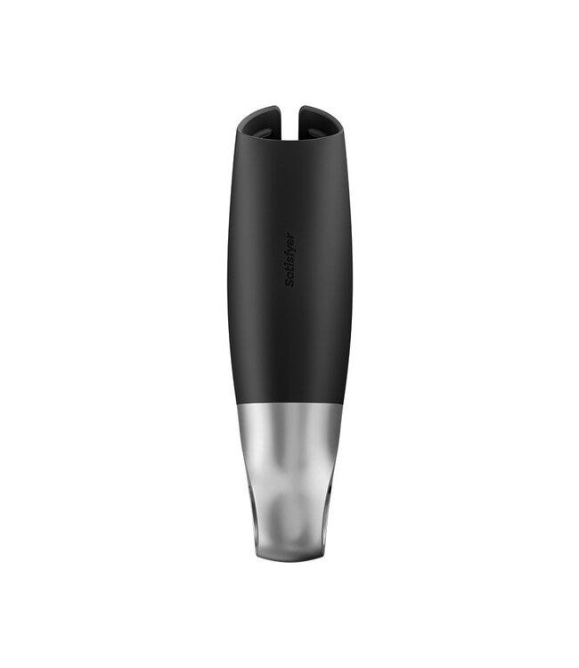 Satisfyer - Power Masturbator (met App Control) - Masturbator  - Zwart & Zilver
