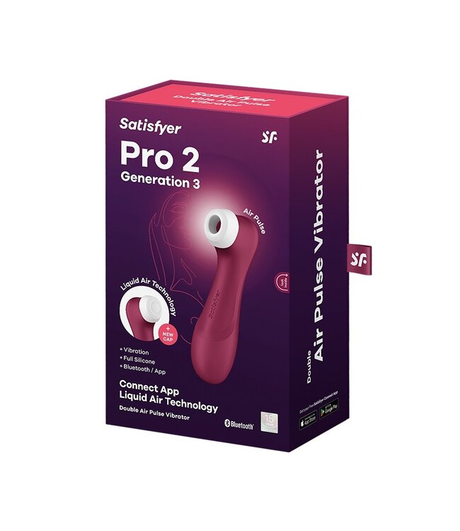 Satisfyer - Pro 2 Generation 3 - Luchtdruk Vibrator (met App Control) - Rood