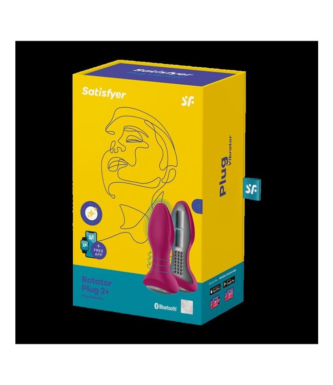 Satisfyer - Rotator Plug 2+ - Anale Vibrator - Rood