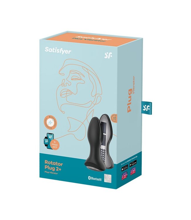 Satisfyer - Rotator Plug 2+ - Anale Vibrator - Zwart
