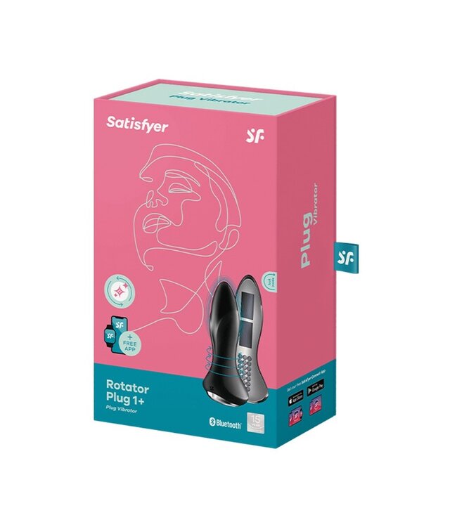 Satisfyer - Rotator Plug 1+ - Anale Vibrator - Zwart