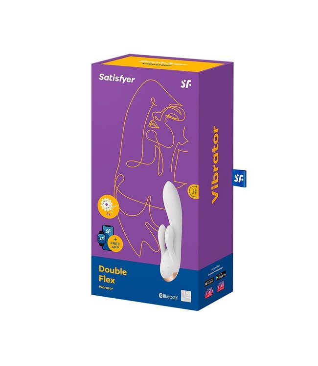 Satisfyer - Double Flex - Rabbit Vibrator - Wit