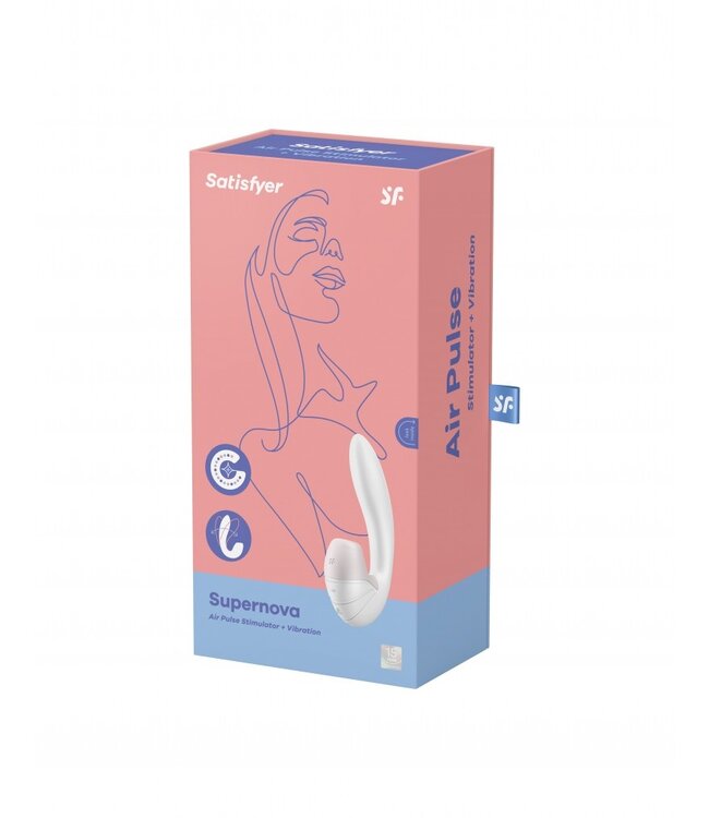 Satisfyer - Supernova - Luchtdruk + G-Spot Vibrator - Wit