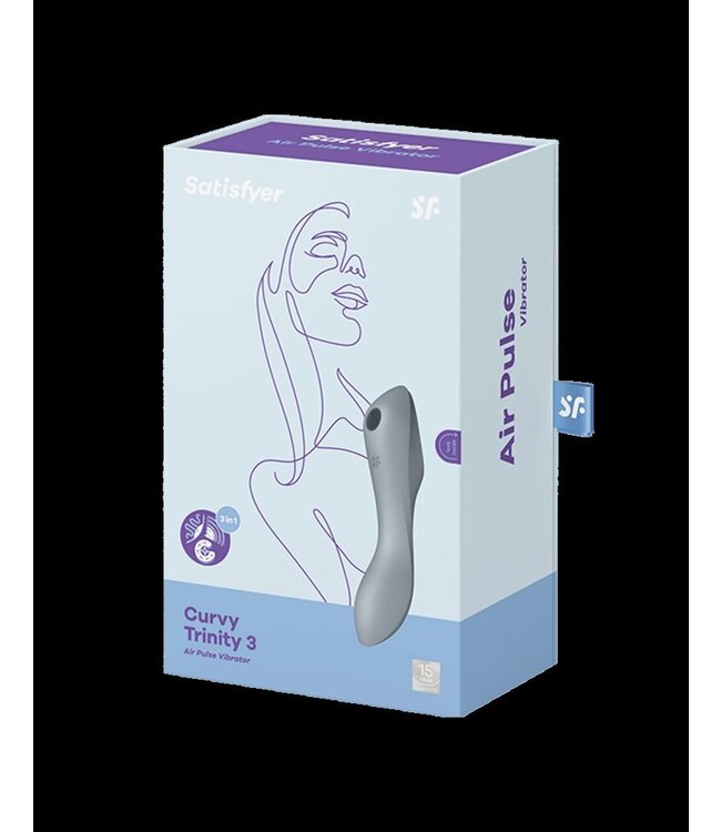 Satisfyer - Curvy Trinity 3 - 3-in-1 Vibrator - Grijs