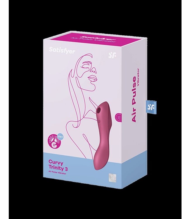Satisfyer - Curvy Trinity 3 - 3-in-1 Vibrator - Rood