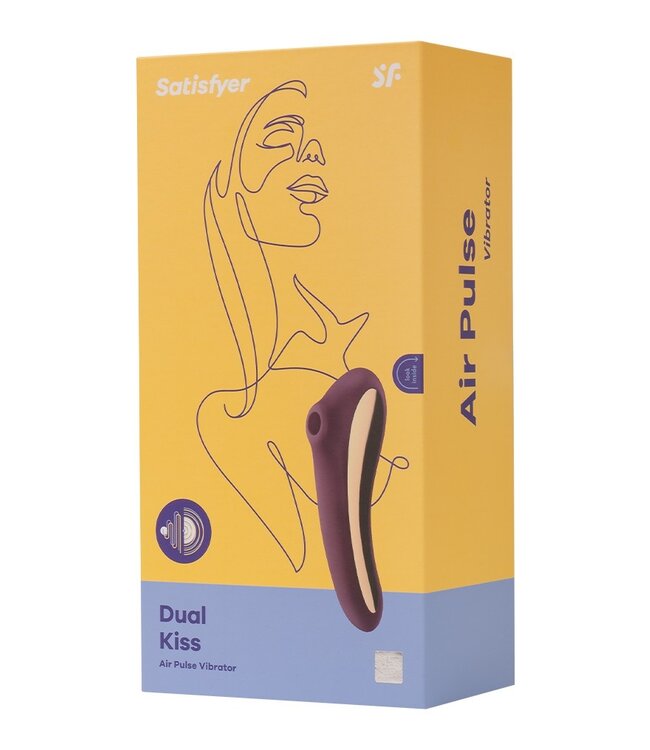 Satisfyer - Dual Kiss - Luchtdruk + G-Spot Vibrator - Paars