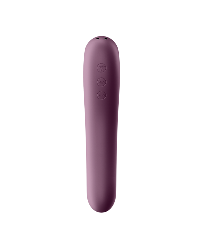 Satisfyer - Dual Kiss - Luchtdruk + G-Spot Vibrator - Paars