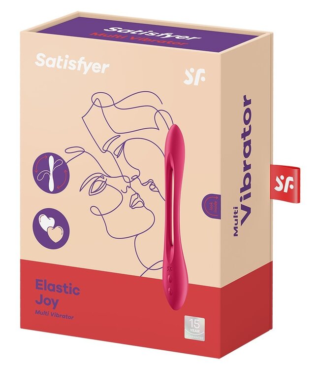 Satisfyer - Elastic Joy - Multi Vibrator - Rood