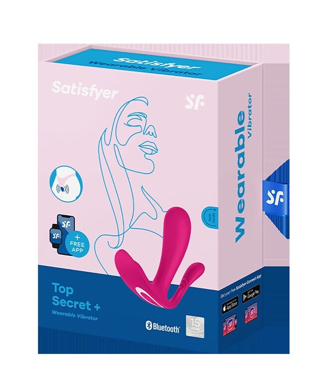 Satisfyer - Top Secret+ - Draagbare vibrator met anale stimulator - Roze