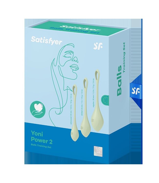Satisfyer - Yoni Power 2 - Kegel Balletjes Set - Groen