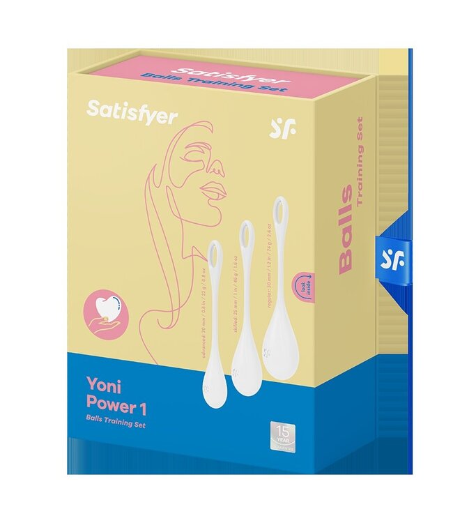Satisfyer - Yoni Power 1 - Kegel Balletjes Set - Wit
