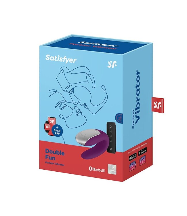 Satisfyer - Double Fun - Luxe Koppel Vibrator - Paars