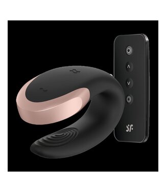 Rimba Satisfyer - Double Love - Luxe Partner Vibrator - Zwart