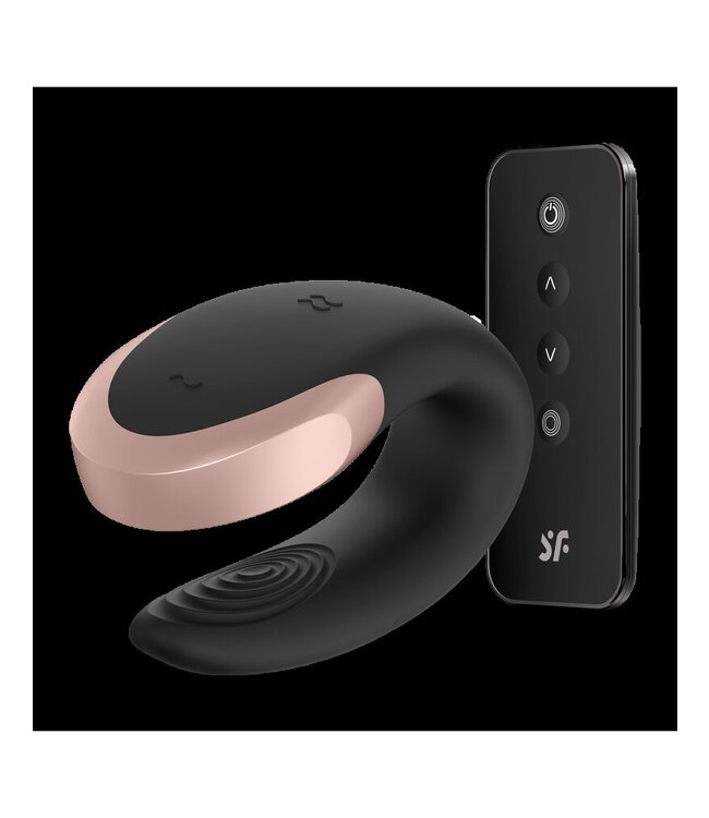 Satisfyer - Double Love - Luxe Partner Vibrator - Zwart