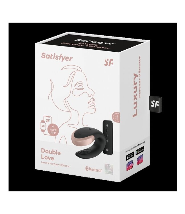 Satisfyer - Double Love - Luxe Partner Vibrator - Zwart