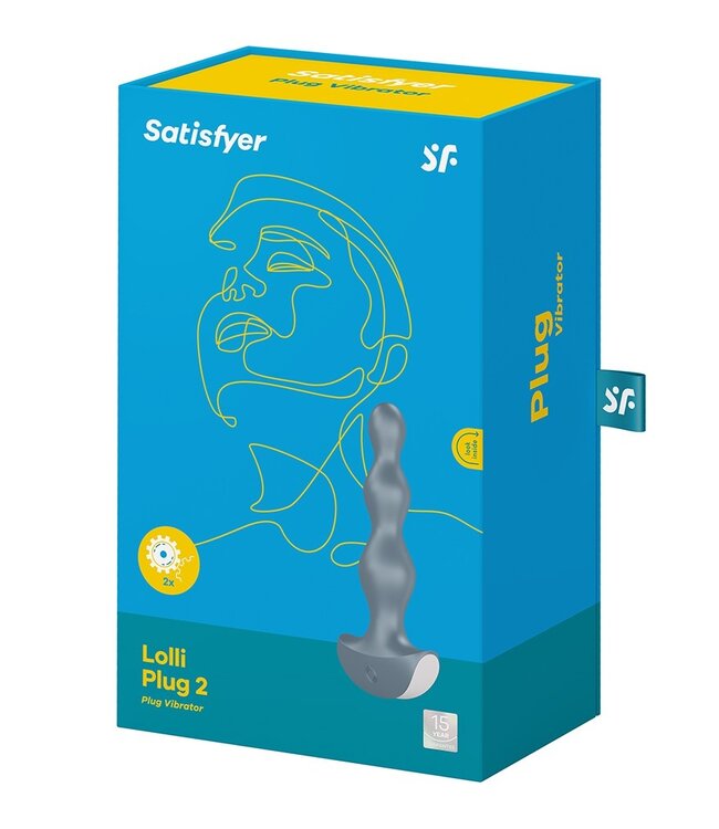 Satisfyer - Lolli Plug 2 - Vibrerende Anale Plug - Grijs