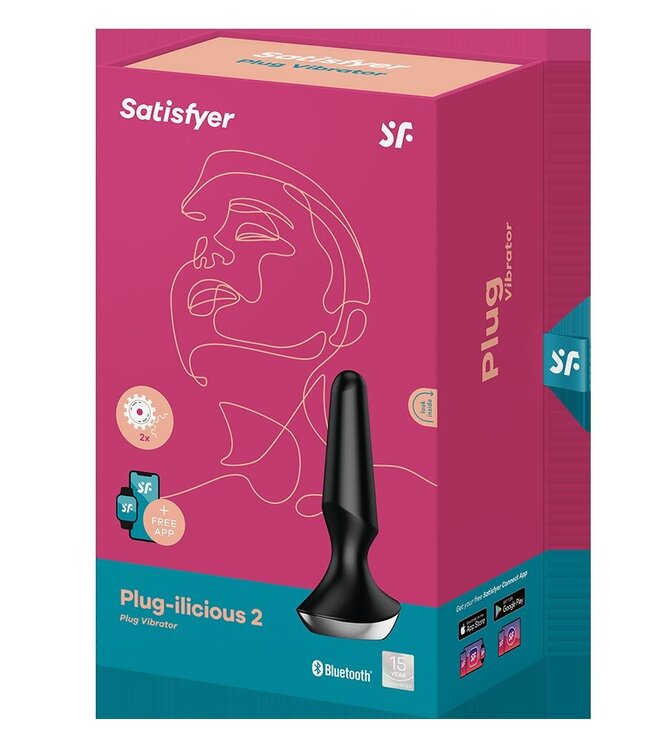 Satisfyer - Plug-ilicious 2 - Vibrerende Anale Plug - Zwart