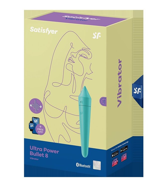 Satisfyer - Ultra Power Bullet 8 - Bullet Vibrator - Blauw