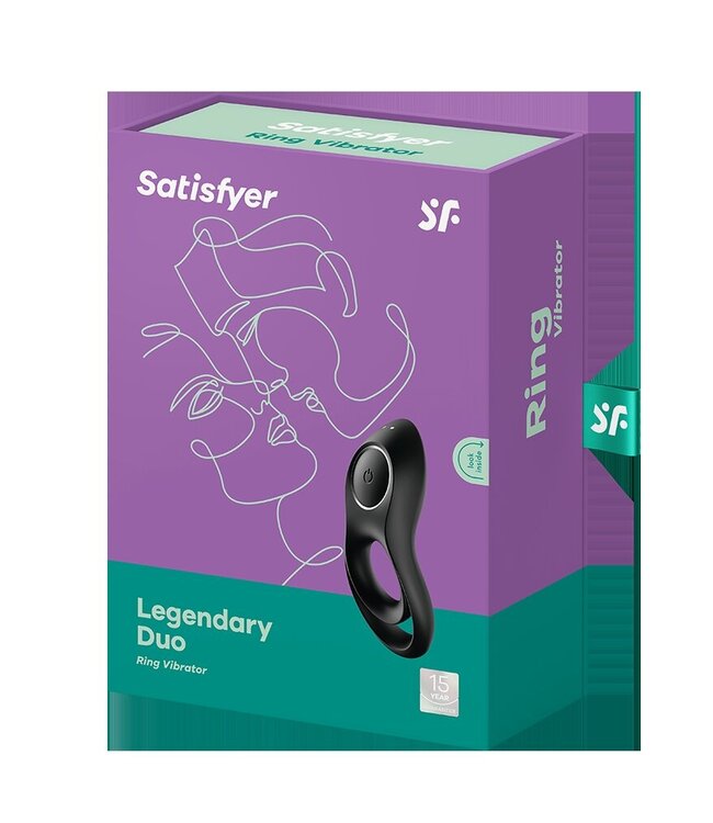 Satisfyer - Legendary Duo - Cockring Vibrator - Zwart