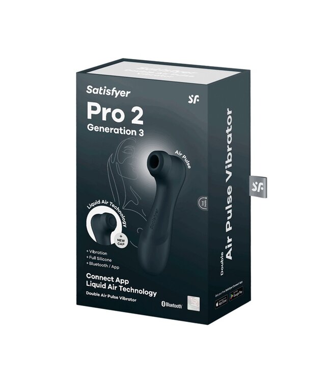 Satisfyer - Pro 2 Generation 3 - Luchtdruk Vibrator (met App Control) - Zwart