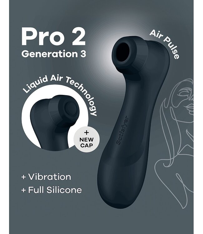 Satisfyer - Pro 2 Generation 3 - Luchtdruk Vibrator - Zwart