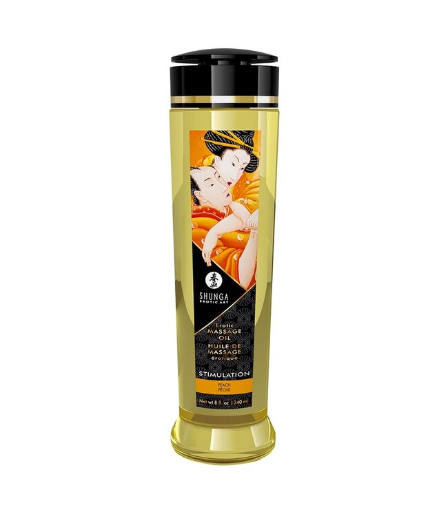 Shunga - Massage Olie - Stimulation Peach - 240 ml