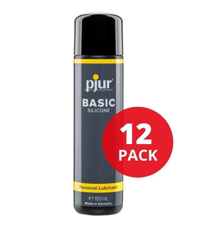 pjur - Basic - Glijmiddel op siliconenbasis - 100 ml (12 stuks)