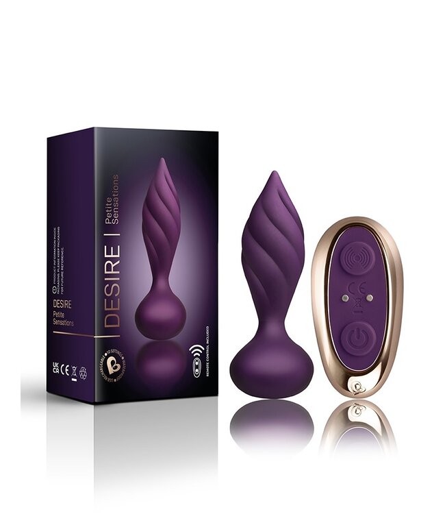 Rocks-Off - Petite Sensations Desire - Anale Vibrator met Afstandsbediening - Paars