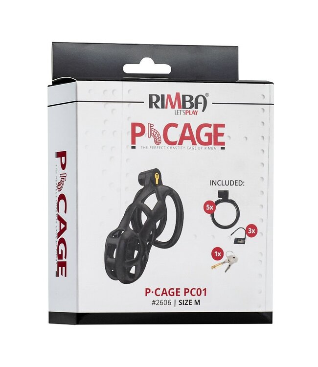 Rimba P-Cage - P-Cage PC01 - Peniskooi Maat M - Zwart