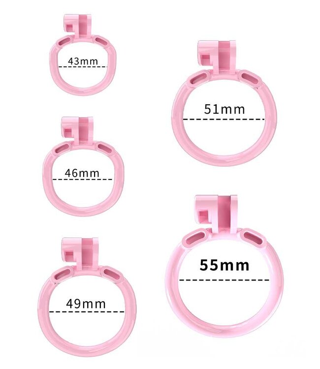 Rimba P-Cage - P-Cage PC03 - Peniskooi Maat S - Roze