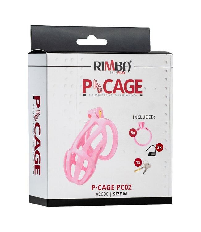 Rimba P-Cage - P-Cage PC02 - Peniskooi Maat M - Roze