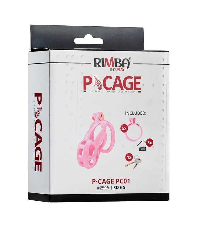 Rimba P-Cage - P-Cage PC01 - Peniskooi Maat S - Roze