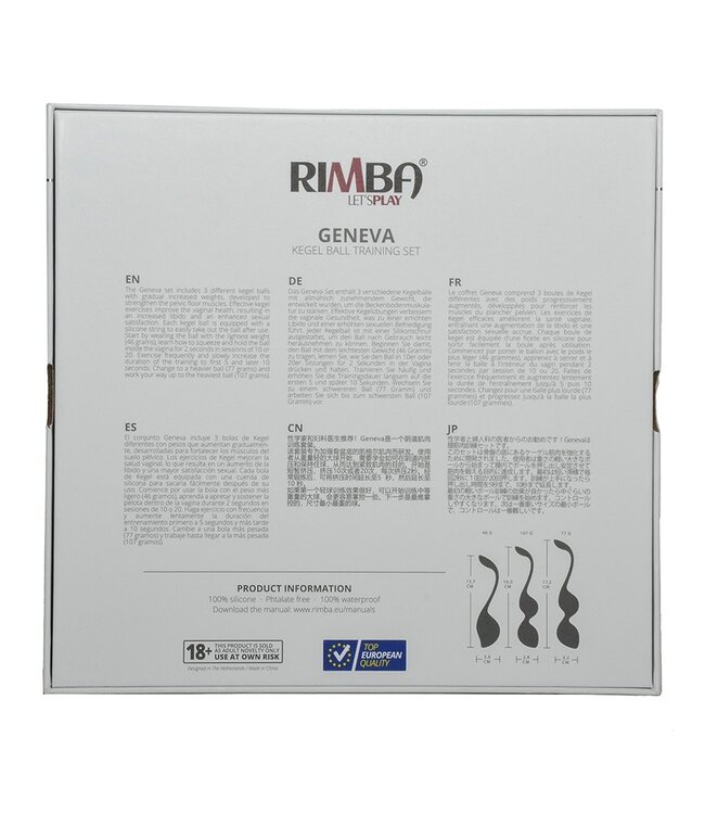 Rimba Toys - Geneva - Kegel Balletjes Training Set - Zwart