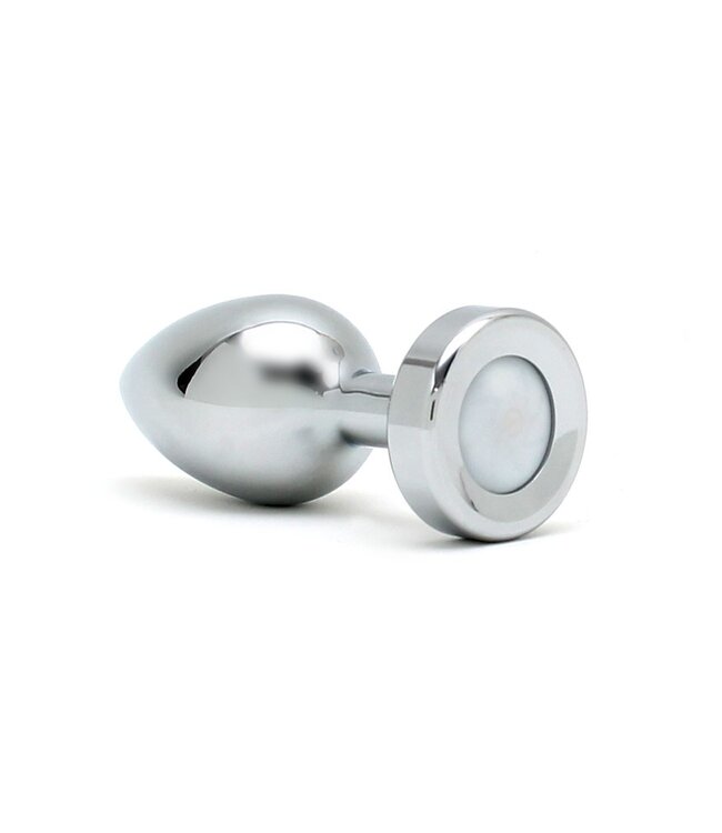 Rimba Toys - Pisa - Butt Plug met LED Licht - Zilver