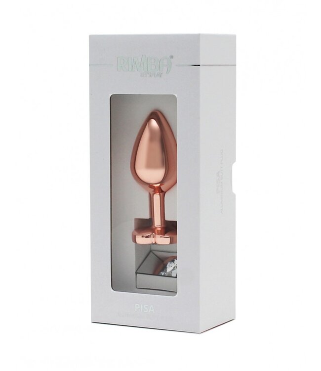 Rimba Toys - Pisa - Heart Shaped Butt Plug - Rosé Goud