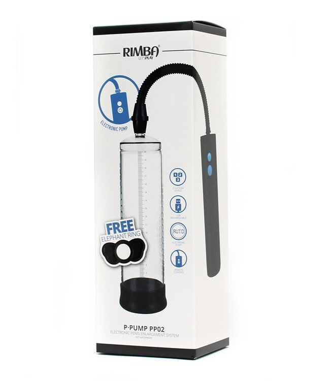 Rimba P-Pump - P-Pump PP02 - Penisvergroter met Oplaadbare Afstandsbediening - Zwart