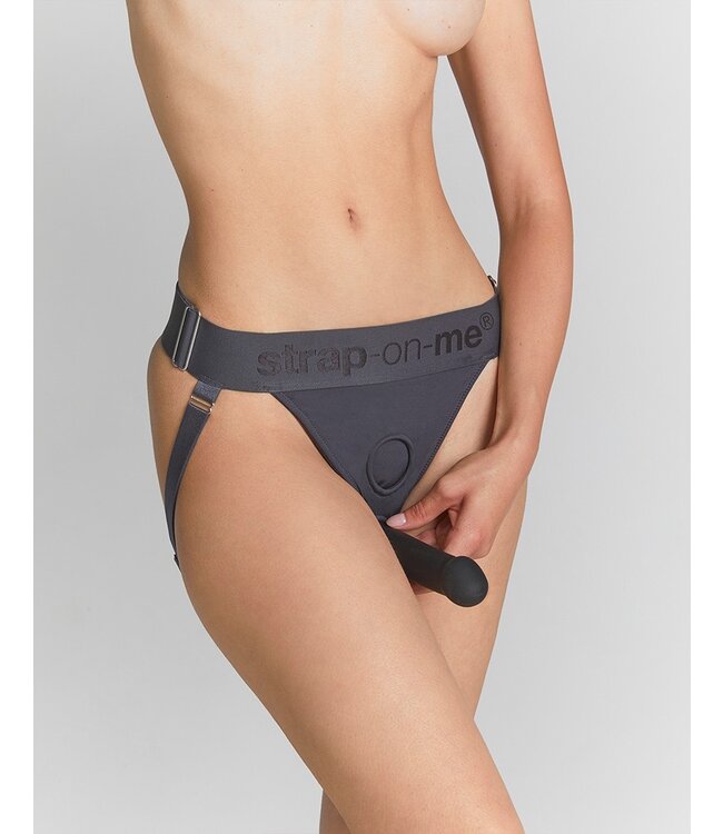 Strap-On-Me - Uniek Harnas - Voorbindharnas Eén Maat - Grijs