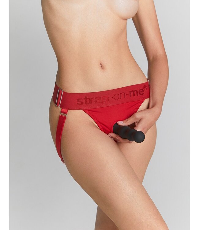 Strap-On-Me - Uniek Harnas - Voorbindharnas Eén Maat - Rood