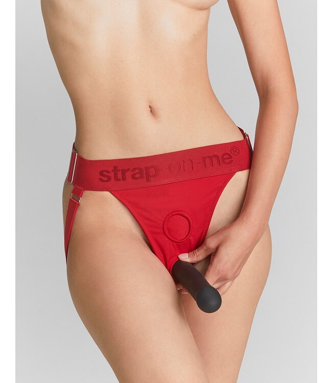 Strap-On-Me - Uniek Harnas - Voorbindharnas Eén Maat - Rood