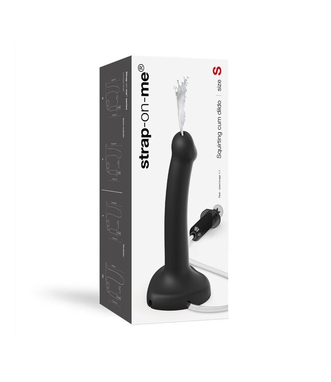 Strap-On-Me - Squirting Cum Dildo Maat S - Zwart