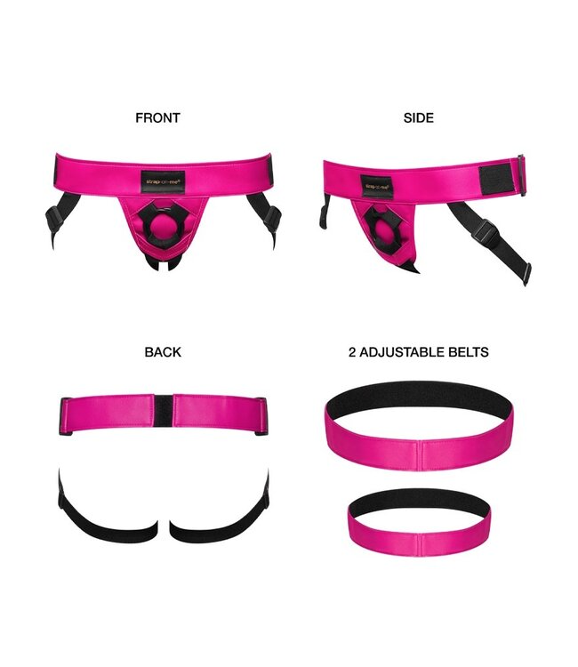 Strap-On-Me - Harness Curious - Strap-On Harnas One Size - Metallic Fuchsia