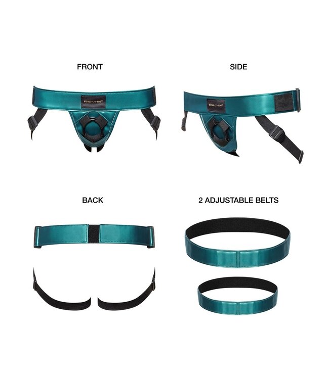 Strap-On-Me - Harness Curious - Strap-On Harnas One Size - Metallic Groen