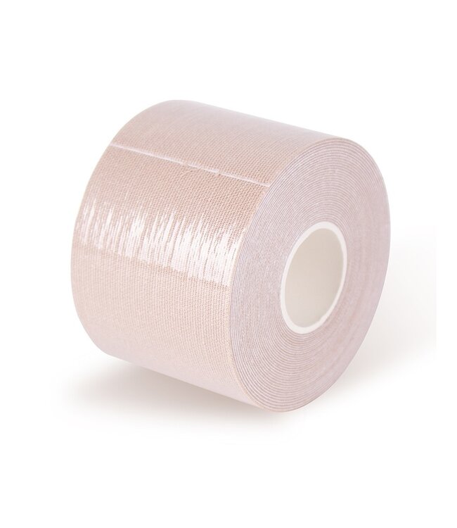 Bye Bra - Body Tape + 6 Satijnen Tepelbedekkers A-F+ - Nude (5 meter)