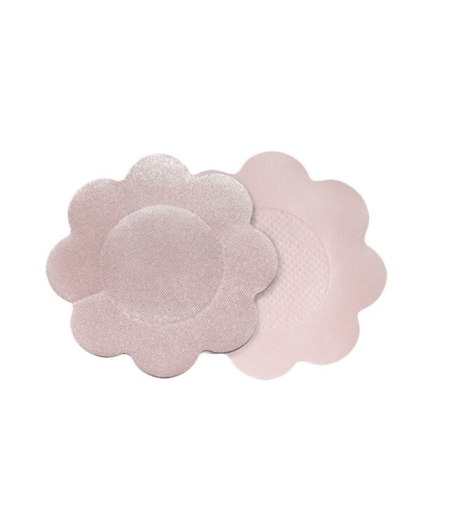 Bye Bra - Breast Lift & Zijden Tepelbedekkers D-F - Nude (3 paar)