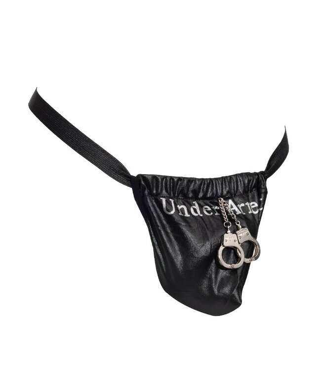 Amorable by Rimba - String met tekst - One Size - Zwart